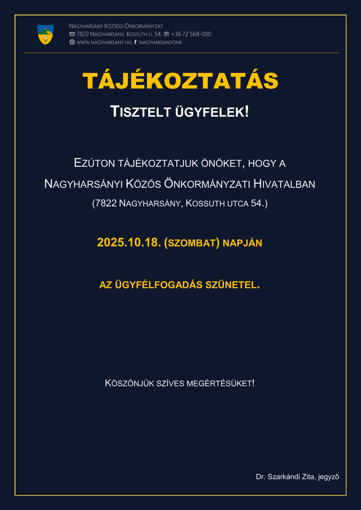 Tájékoztatás