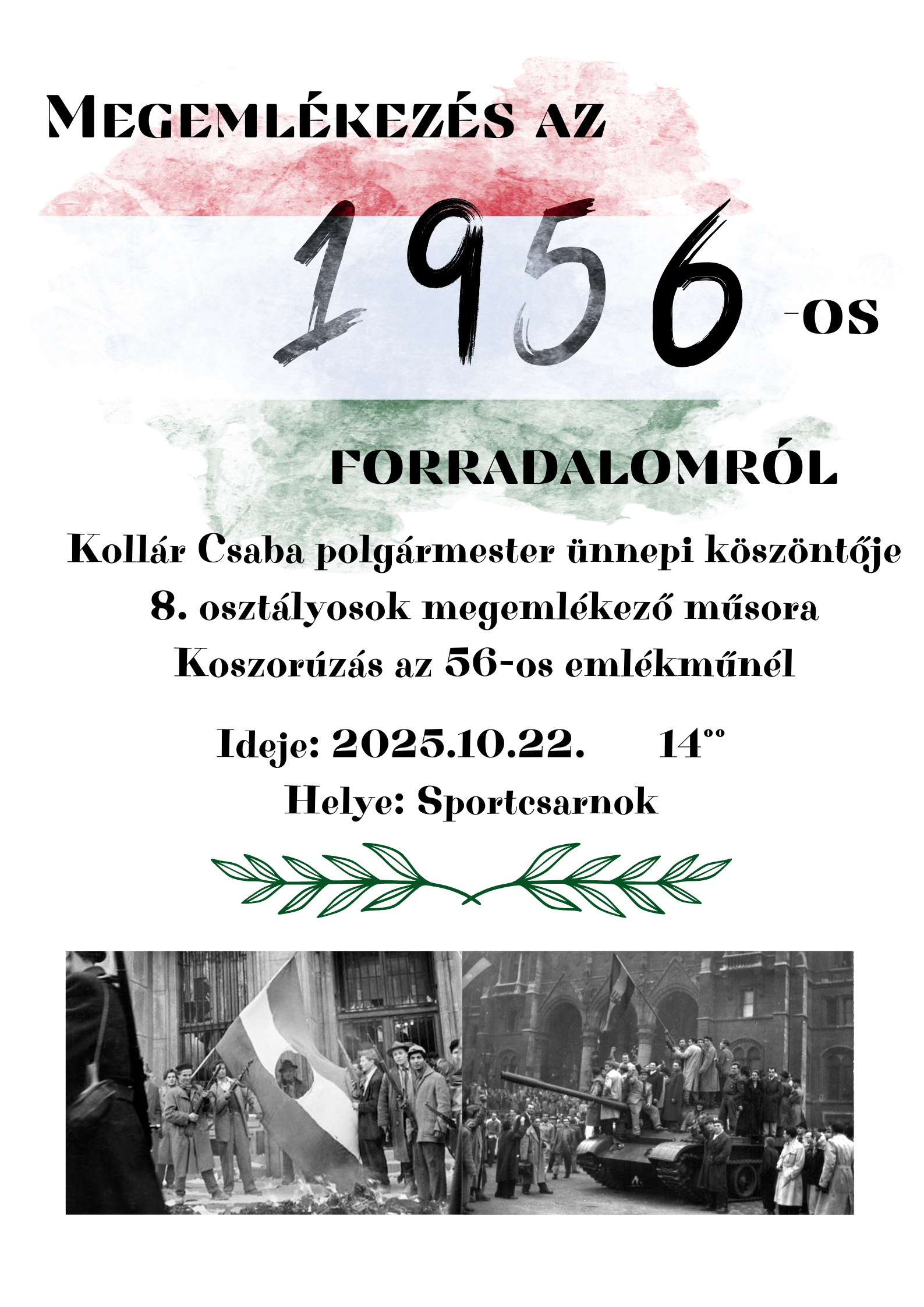 Emlékezés 1956 hőseire